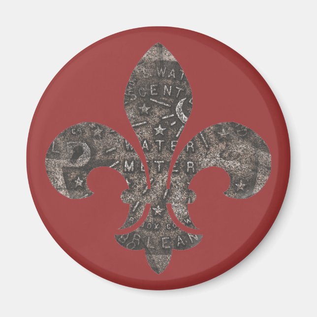 Lilie Wasserzähler Magnet (Vorne)