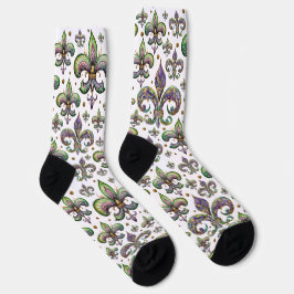 Lilie Watercolor Mardi Gras Vibe Socken