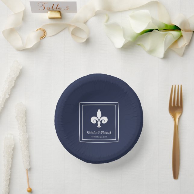 Lilie Wedding Paper Bowls Pappteller (Hochzeit)