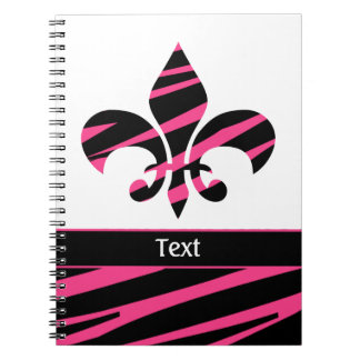 Lilie Zebra Pattern Notizblock