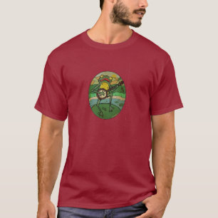Lilien-Auflage-Banjo-Frosch T-Shirt