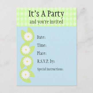 Lilien-Auflage-Einladung Einladung