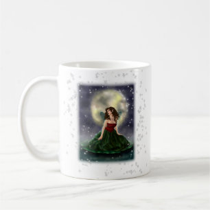 Lilien-Auflage-Feen-Keramik-Tasse Tasse