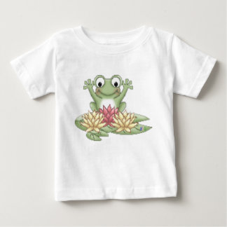Lilien-Auflage-Frosch Baby T-shirt