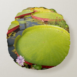 Lilien-Auflage-rundes Kissen