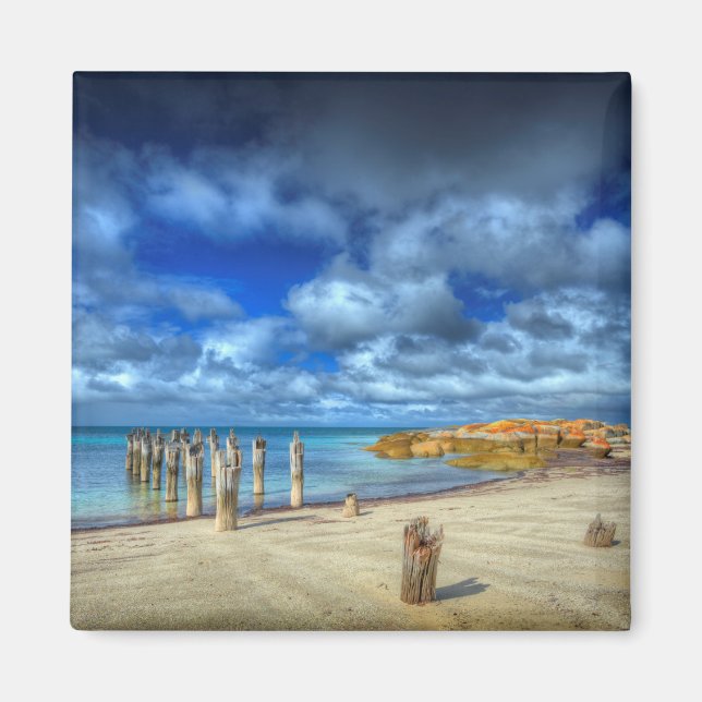 Lilien Beach | Wybalena, Flinders Island Magnet (Vorne)