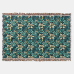 Lilien Blumen Innenraumdekoration Elegante Lap Decke
