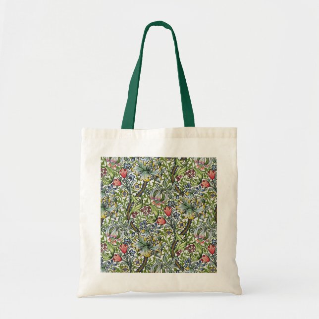 Lilien-Blumenchintz-Muster-Taschen-Tasche Williams Tragetasche (Vorne)