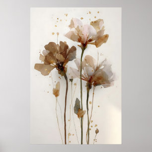 Lilien des Feldes – Christliche Blumige Wandkunst Poster
