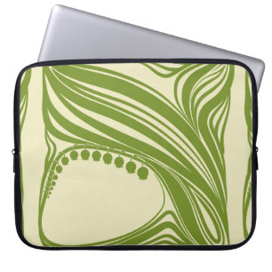 Lilien des Tales. Blumenrahmen. Schöne Seite Laptopschutzhülle