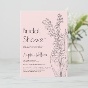 Lilien des Tals Bridal Dusche Einladung