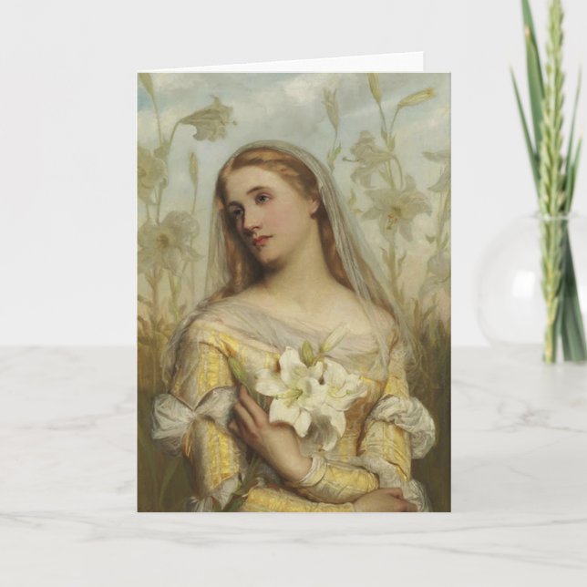 Lilien durch leere Anmerkung Karte Cus (Vorderseite)