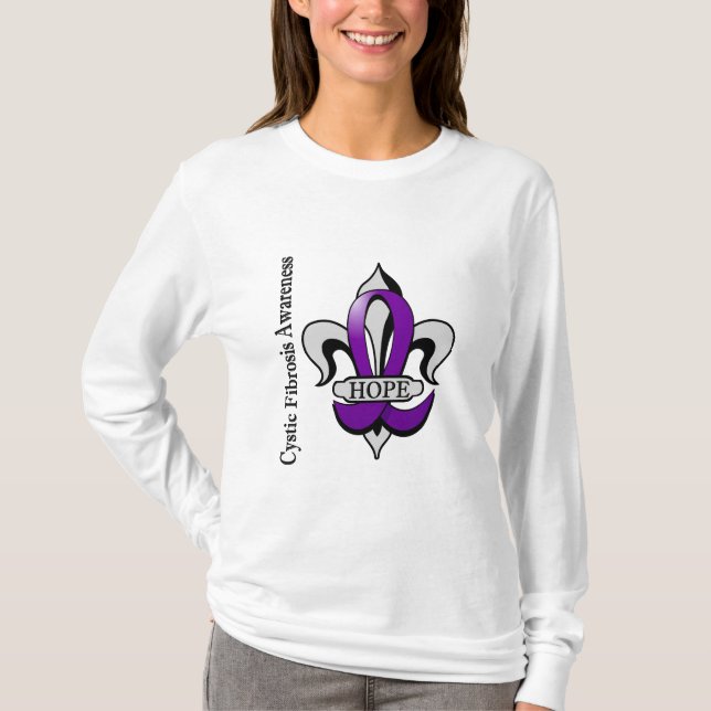 Lilien-Fibrose-Hoffnung T-Shirt (Vorderseite)