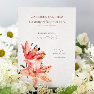 Lilien Florenz Einladung