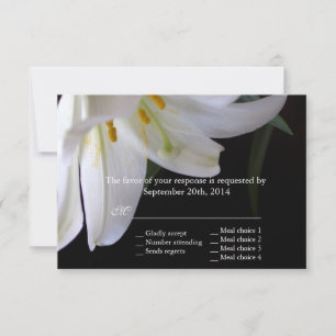 Lilien-Frühling, Sommer, Feiertag-Hochzeit-RSVP-Ka RSVP Karte