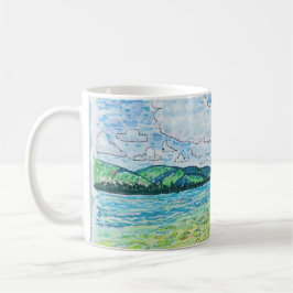 Lilien im See Kaffeetasse