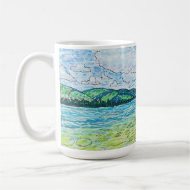 Lilien im See Kaffeetasse