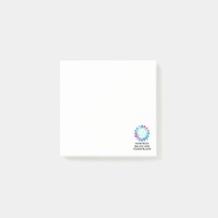 *~* Lilien-Lotos-Om OM-Symbolmandala-Wasser Post-it Klebezettel