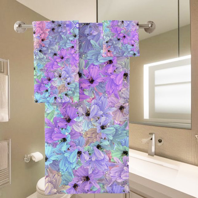 Lilien mit Bienen Badhandtuch Set (Von Creator hochgeladen)