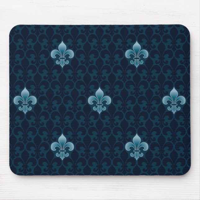 Lilien-Muster Mousepad (Vorne)