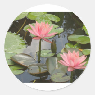 Lilien Runder Aufkleber