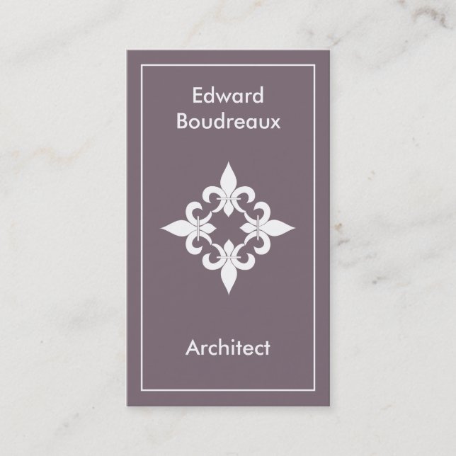 Lilien-Stahlgeschäfts-Karten Visitenkarte (Vorderseite)