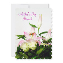 Lilien u. Brunch der Rosen-Blumenstrauß-Mutter