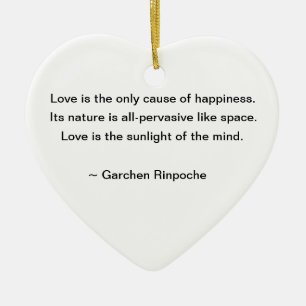 Lilien-Verzierung mit buddhistischem Zitat Keramikornament