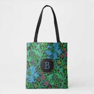 Lilien Vintages Blumenmuster mit Monogramm