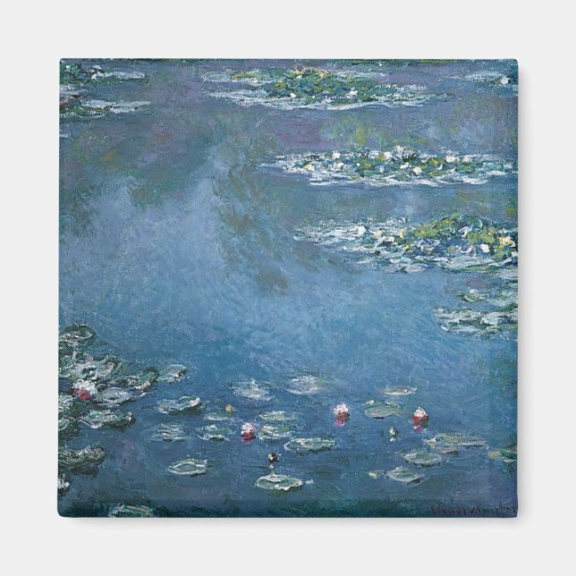 Lilien von Claude Monet Magnet (Vorne)