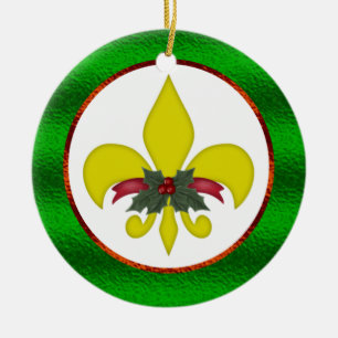 Lilien-Weihnachten Keramik Ornament