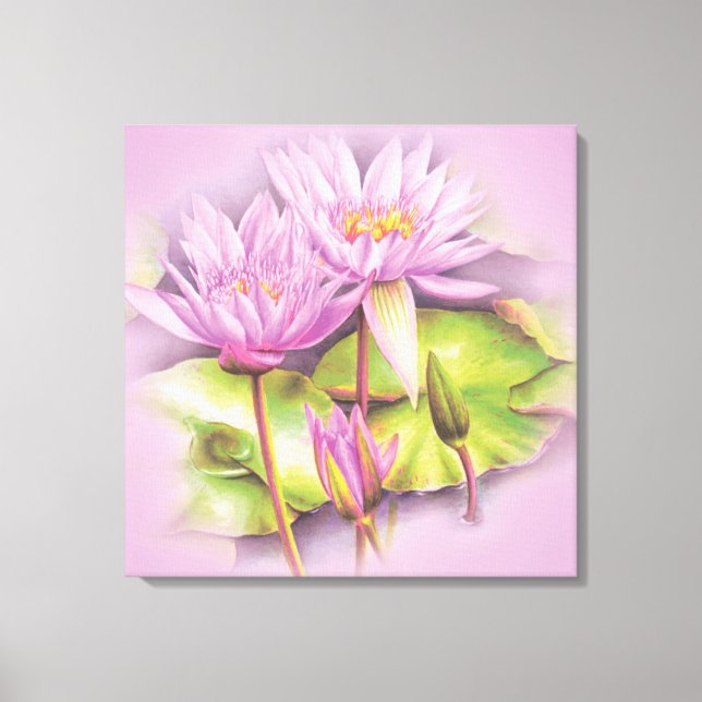 Lilienblumen Blütenblätter Leinwanddruck (Vorderseite)