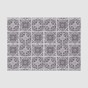 Liliendruck im Grau und im Taupe-Grau Seidenpapier