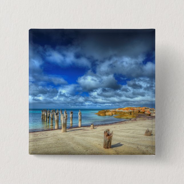 Lilienen-Strand | Wybalena, Flinders-Insel Button (Vorderseite)