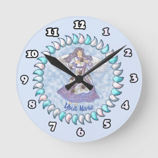 Liliengel Runde Wanduhr