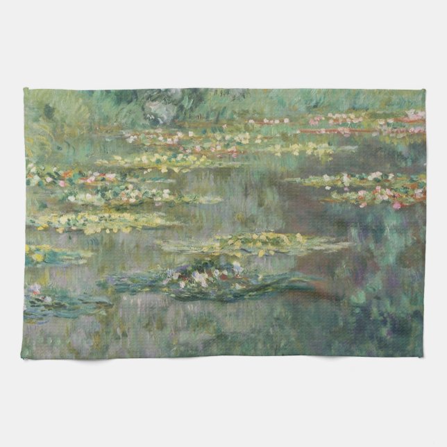 Lilienteich Claude Monet Geschirrtuch (Horizontal)