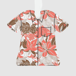 Lilieprotea-Aloha Shirt Konturn-Hawaiis tropisches Ornament