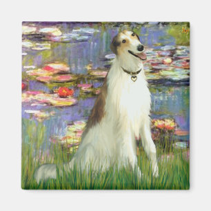 Lilies 2 - Borzoi Magnet