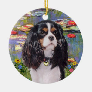 Lilies 2 - Cavalier (Tri color) Keramikornament