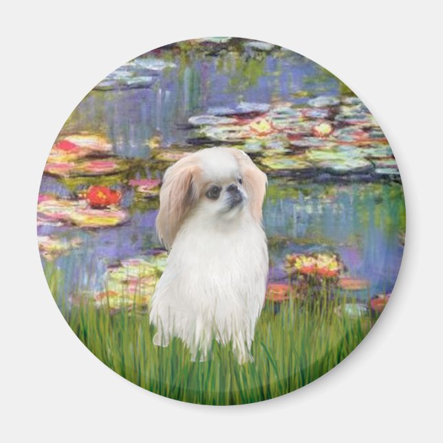Lilies 2 - Japanisches Kinn (L2) Magnet (Vorne)