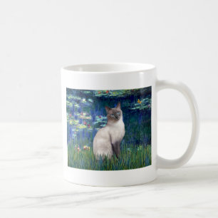 Lilies 5 - Blue Point Siamese cat Tasse
