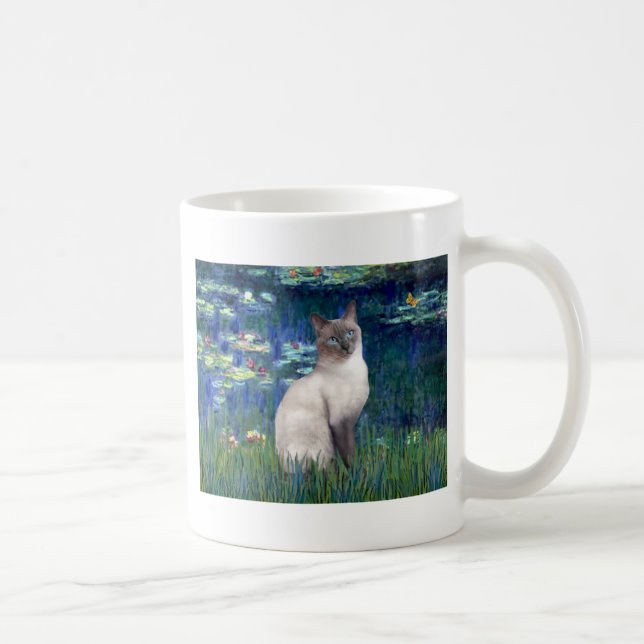 Lilies 5 - Blue Point Siamese cat Tasse (Rechts)