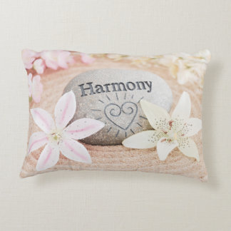 Lilies, Beach Sand, Harmony Stone Accent Pillow Dekokissen