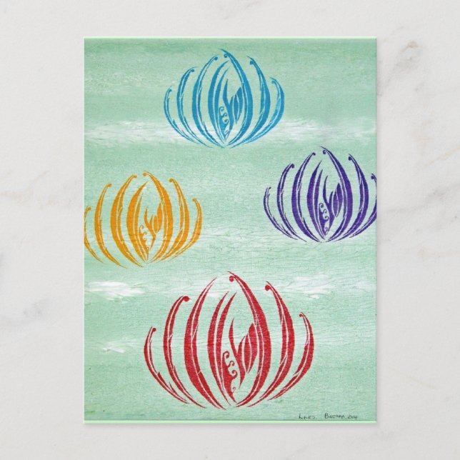 Lilies, Bidjara 2007 Postkarte (Vorderseite)