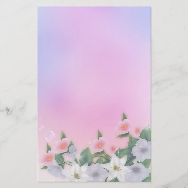 Lilies Briefpapier (Vorderseite)