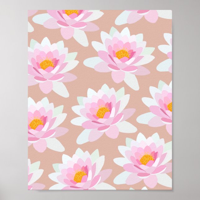 Lilies Cream Poster (Vorne)