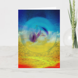 Lilies heart, abstrakte surreale Kunstwerke Karte