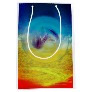 Lilies heart, abstrakte surreale Kunstwerke Mittlere Geschenktüte