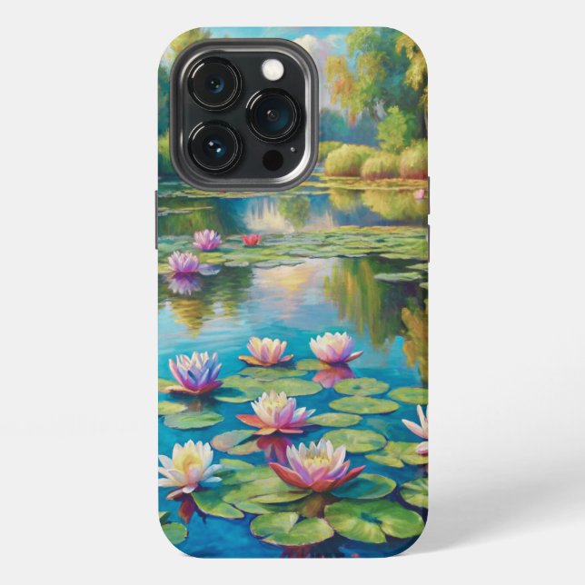 Lilies in the River iPhone Hülle (Hinten)