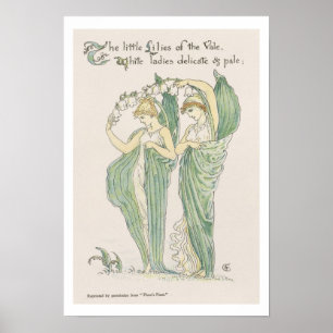 Lilies of the Vale, from Flora's Feast, 1901 (colo Poster